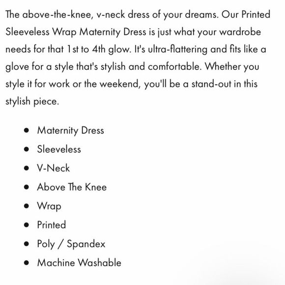 Motherhood Printed Sleeveless Wrap Maternity Dress - Picture 2 of 16